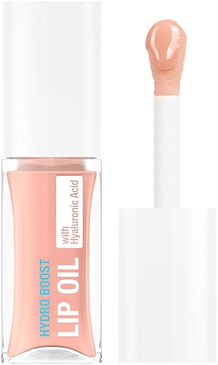 Neutrogena Hydro Boost Lip Oil, Hyaluronic Acid Hydrates and Nourishes, Mirror-Like Shine for Fuller-Looking Lips, Tinted Gloss Adds Pop of Color, Formulated Without Parabens, Light Pink, .2 fl oz - Product Image
