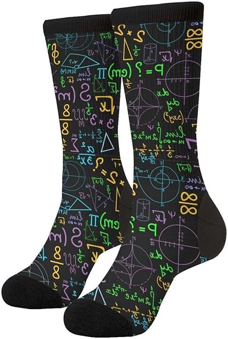 Aoojanu Graffiti Wall, Hip Hop Art Novelty Crew Socks Casual Funny Crazy Dress Socks - Product Image