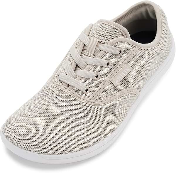 WHITIN Women's Barefoot Sneakers | Wide Toe Box Zero Drop | Lightweight Knit Walking Shoes for Travel, Gym & Everyday Wear - Product Image