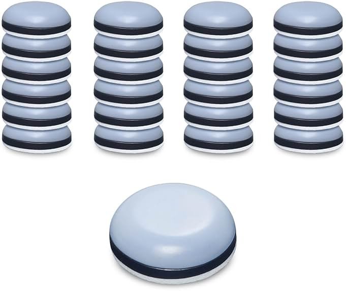 Vasterqua 24Pcs Appliance Sliders, 3/4” Small Self-Adhesive Appliance Sliders for Heavy Kitchen Appliances, Slide Smooth on Countertop, Compatible with Most Kitchen Appliances - Product Image