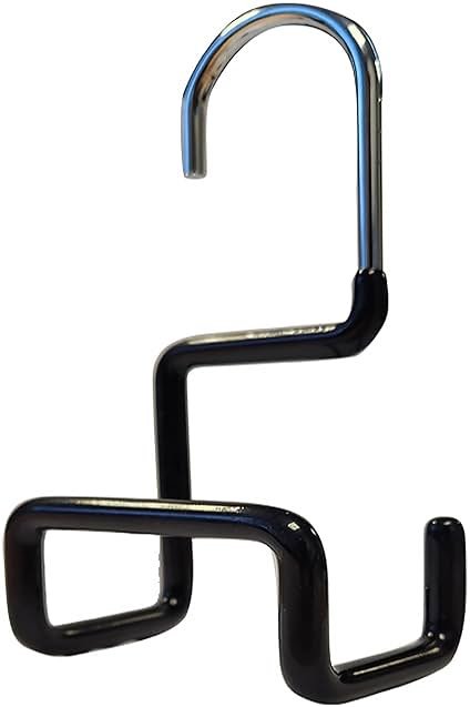 MAWA Non-Slip Steel Purse/Luggage Hanger with Wide Base for Strap Support, Set of 1, Black - Product Image