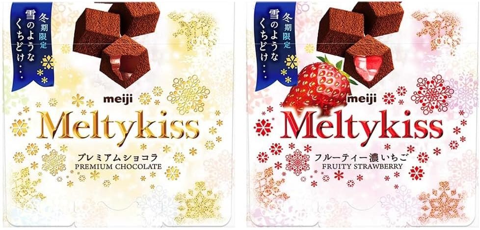 Meiji Melty kiss Chocolate Premium Chocolat and fruity strawberry flavor Pio big bazar - Product Image