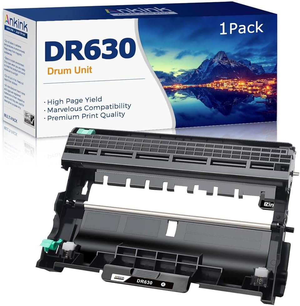 Ankink DR630 Compatible Drum Unit (Not Toner) Replacement for Brother DR-630 DR660 660 for MFC-L2700DW L2720DW L2740DW HL-L2300D L2320D L2340DW L2360DW L2380DW DCP-L2540DW Laser Printer,1 Pack - Product Image