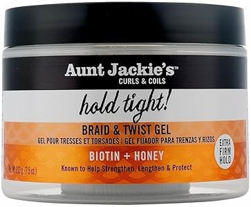 Aunt Jackie's Award-Winning Braid + Twist Collection Hold Tight Braid & Twist Gel with Extra Firm Hold, 7.5oz - Product Image