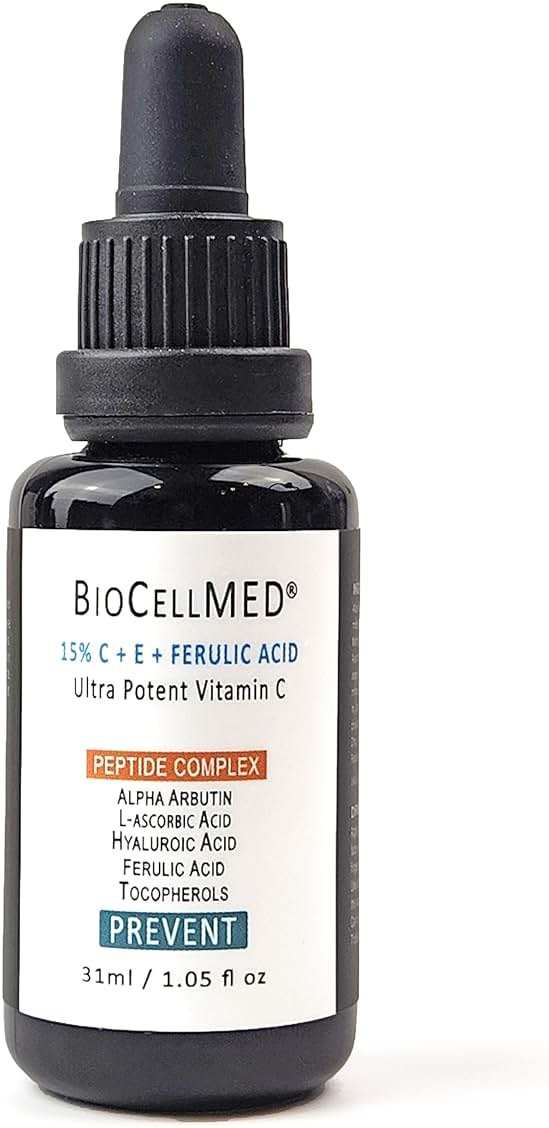15% CE+Ferulic Vitamin C Serum for Face with C-Ester, Alpha Arbutin & Ultra Low Molecule Hyaluronic Acid - Product Image