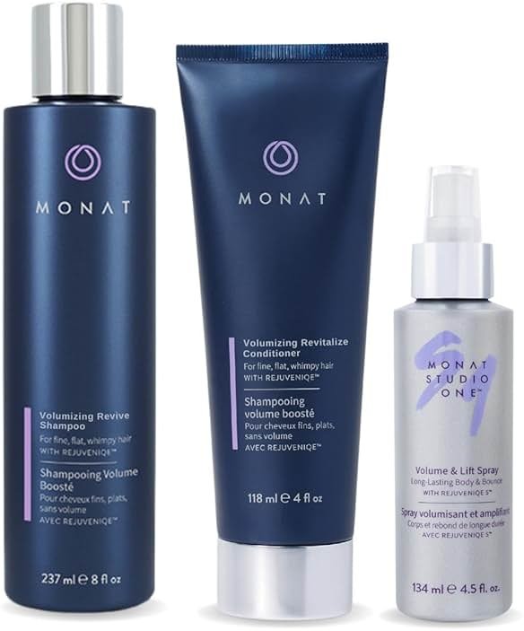 MONAT Revive Volumizing System – Hair Volume Enhancer Set with Revive Shampoo Volumizing Conditioner & Volume And Lift Spray - Product Image