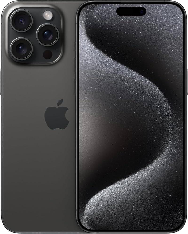 Apple iPhone 15 Pro Max, 256GB, Black Titanium - Locked to T-Mobile (Renewed) | T-Mobile - Product Image