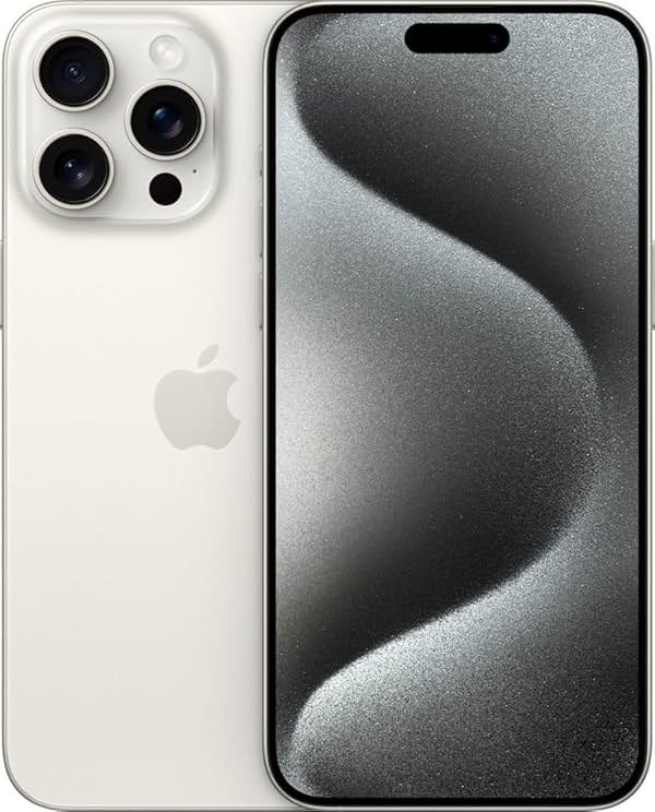 Apple iPhone 15 Pro, 128GB, White Titanium - Locked to AT&T (Renewed) - Product Image