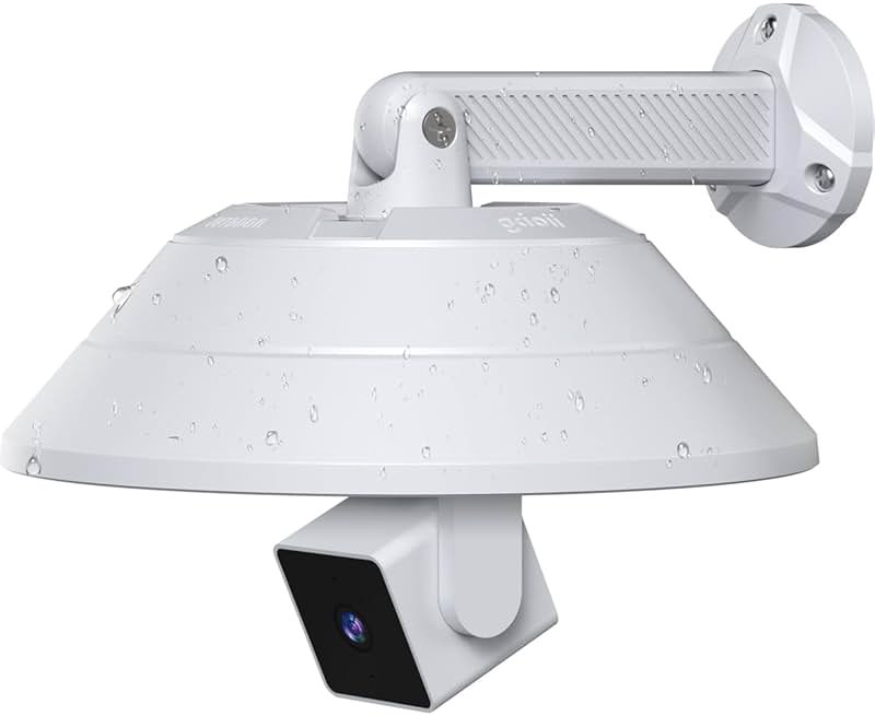 Gcioii Wall Mount and Weatherproof Protective Cover for WYZE Cam Pan V4/V3/V2/V1, Blink Mini Pan-Tilt, Eufy Cam E220, Kasa Indoor Pan and Tapo C200 (1 Pack White，Camera not Included) - Product Image