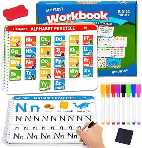 Preschool Learning Activities Educational Workbook: Preschool Handwriting Tracing Books | Autism Learning Materials | Alphabet Learning Toys | Pre k Workbooks | Montessori Busy Book for Kids Ages 3-5 - Product Image