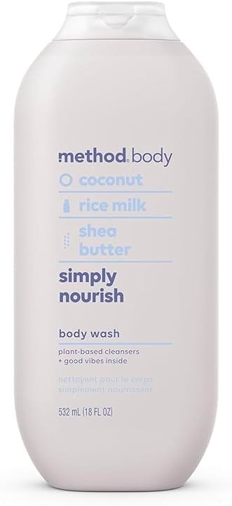Method Body Wash, Simply Nourish, Paraben and Phthalate Free, 18 oz (Pack of 1) - Product Image