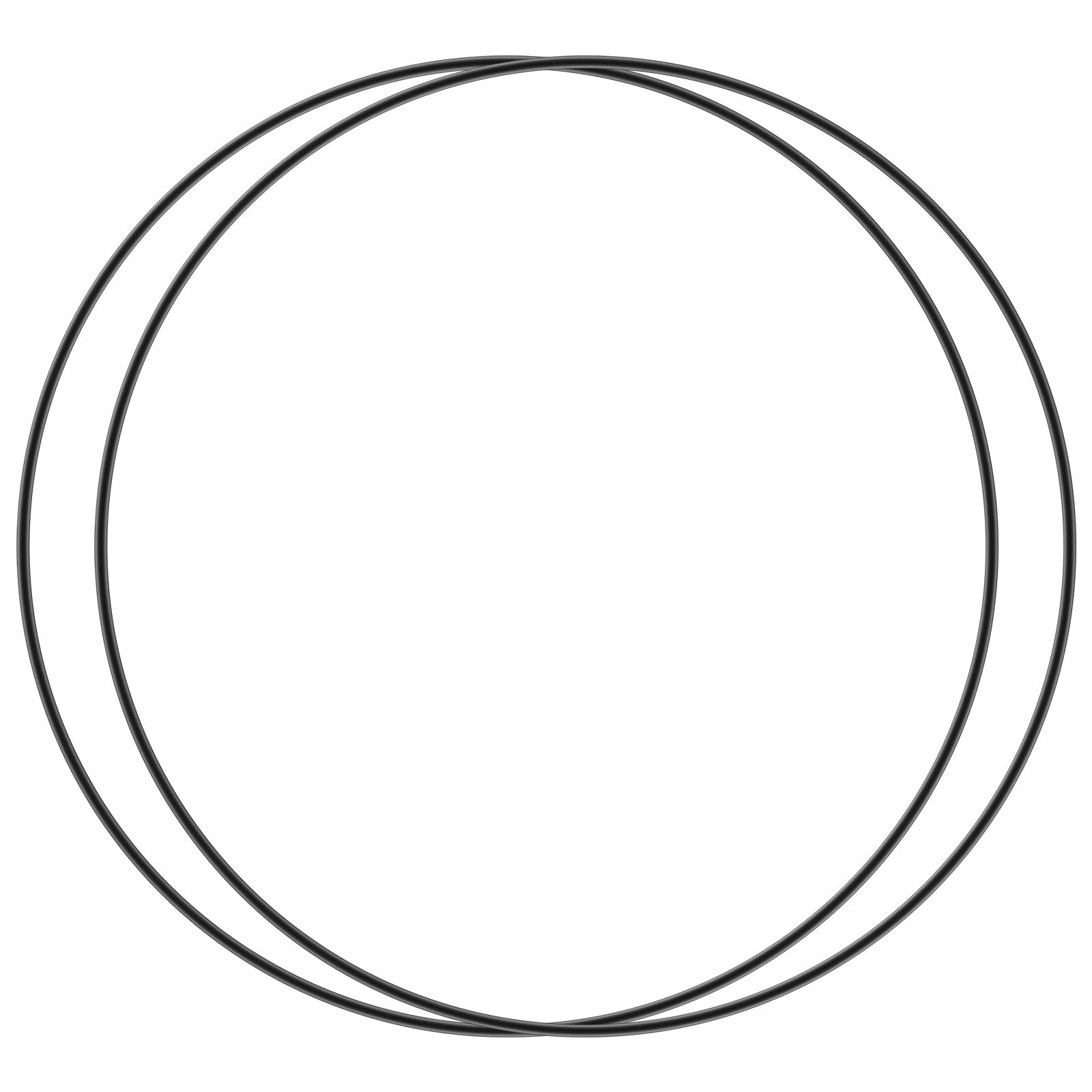 Showingo O-Rings Gasket Seals Replacement for Gamma2 Vittles Vault 12" Lids (3, 5 & 6 Gallon Buckets) - Pack of 2 - Product Image
