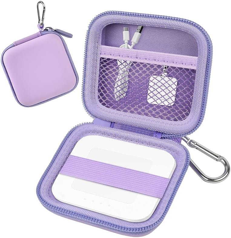 Square A-SKU-0485 Contactless and Chip Card Reader Case - Hard Carrying Bag Holder with USB Charge Cable for EMV Chip Cards/Apple Pay/Android Pay - Purple - Product Image