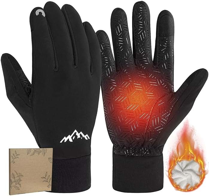 Pixel Panda Winter Gloves for Men Women Warm Touchscreen Gloves for Cold Weather for Cycling, Driving, Running, Hiking, Work - Product Image