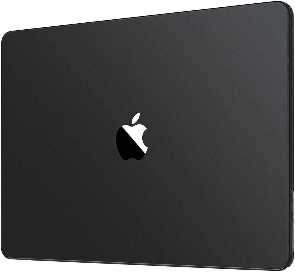 Soonjet Invisible Armor for MacBook Pro 14 inch Case M5 M4 M3 M2 2026-2021 | 100% Color Match, Matte Space Black Clear, Protective Hard Shell Laptop Cover, Ultra Thin, Anti Crack Fingerprint Scratch - Product Image