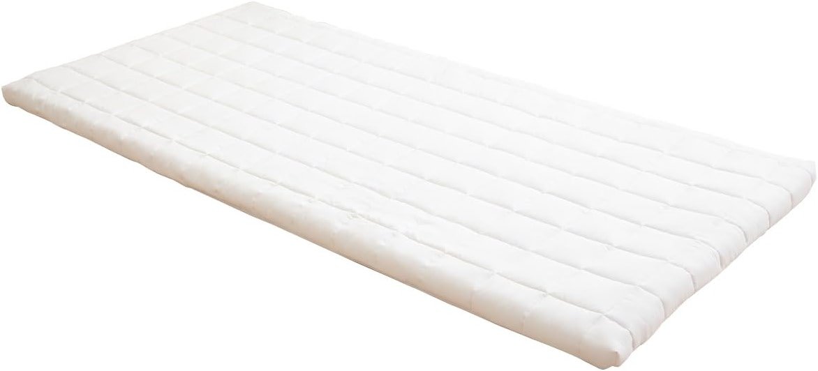 EMOOR Washable Japanese Futon Mattress Twin White, Removable Zip Cover Foldable Storable Lightweight Guest Bed Tatami Mat - Product Image