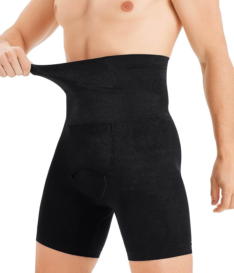 TAILONG Mens Shapewear Tummy Control Underwear Compression Shorts Slimming Body Shaper Leg Boxer Briefs - Product Image
