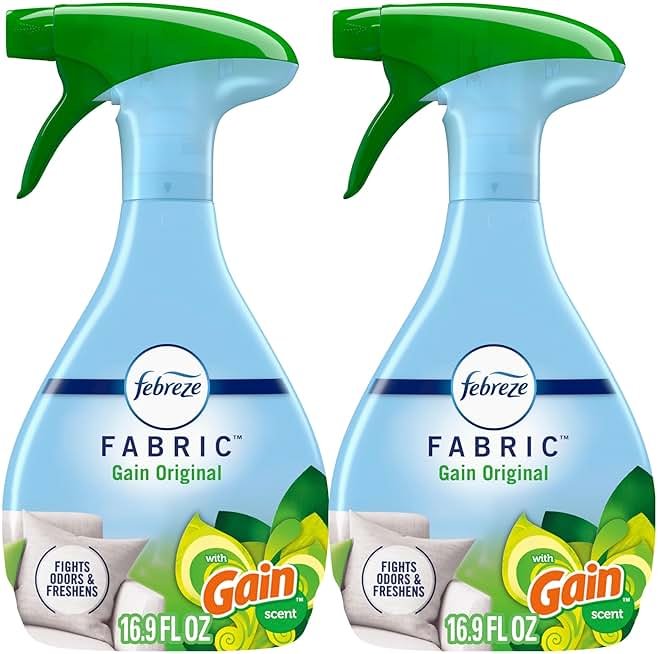 Febreze Odor-Fighting Fabric Refresher with Gain, Original, 16.9 fl oz, Pack of 2 - Product Image