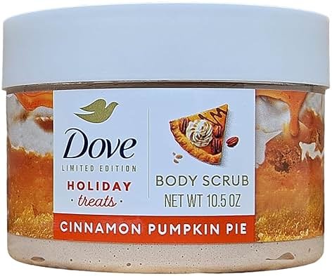 Dove Cinnamon Pumpkin Pie Body Scrub for Deep Nourishment Holiday Treats Limited Edition, 10.5 oz - Product Image