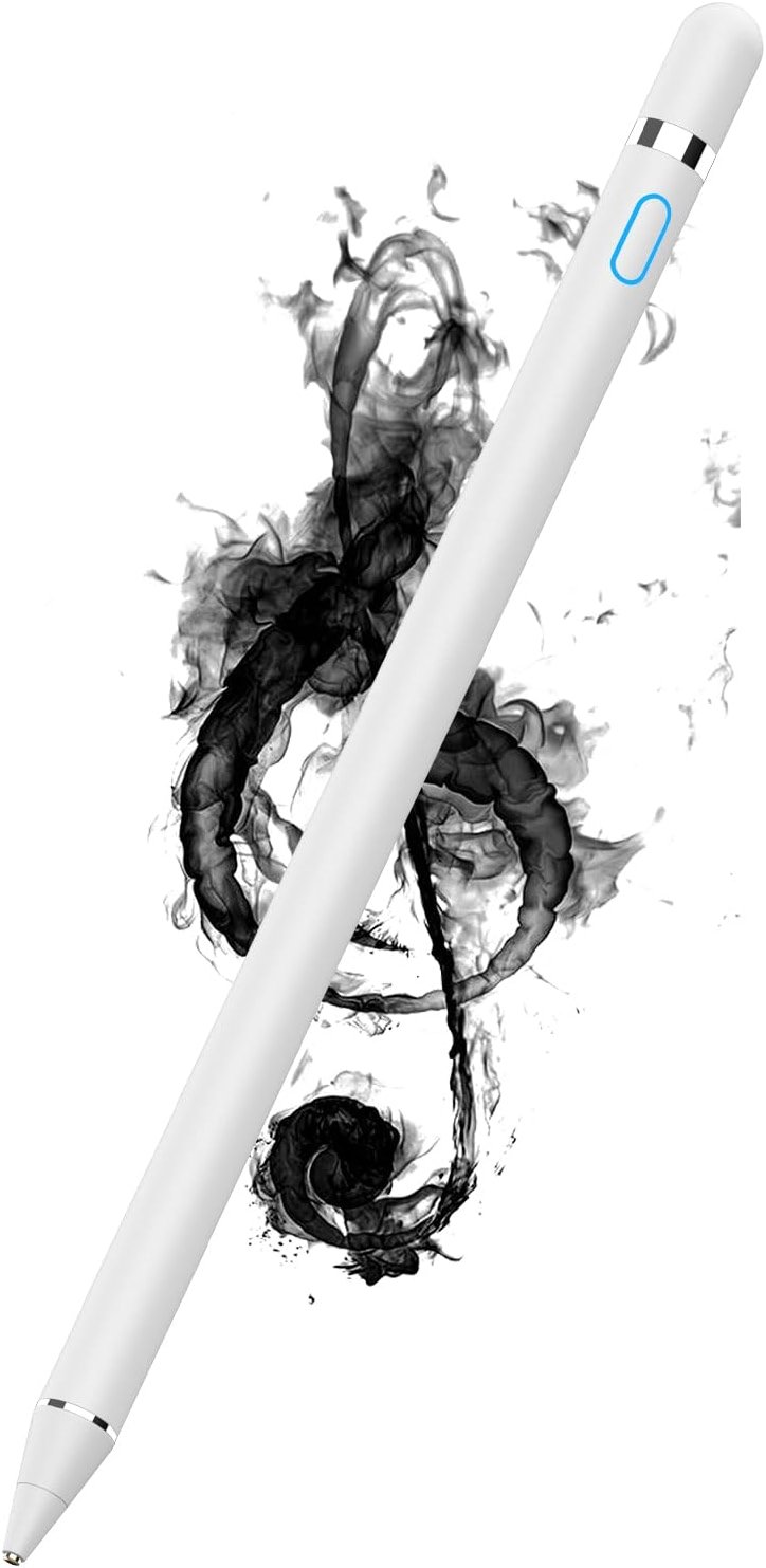 Stylus Pen for Touchscreen, Rechargeable Universal iPad Pen for Tablet, Digital Pens Fine Point Stylist Pen Compatible with Android, iOS, iPhone, iPad/iPad mini/Pro/Air and More Tablet/Phone - Product Image