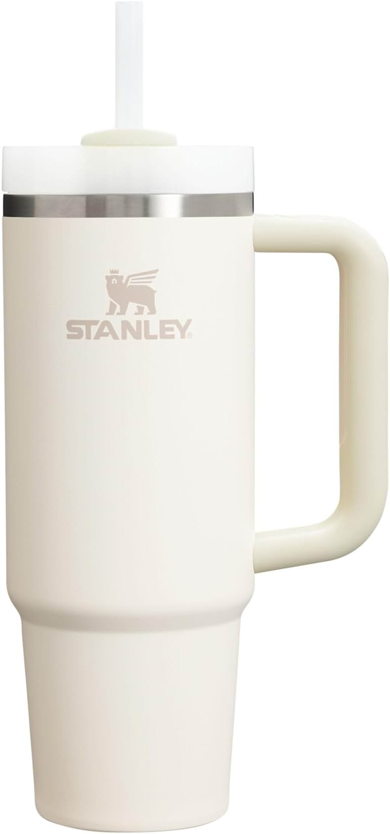 STANLEY Quencher H2.0 Tumbler with Handle and Straw 30 oz | Flowstate 3-Position Lid | Cup Holder Compatible for Travel | Insulated Stainless Steel Cup | BPA-Free | Cream 2.0 - Product Image