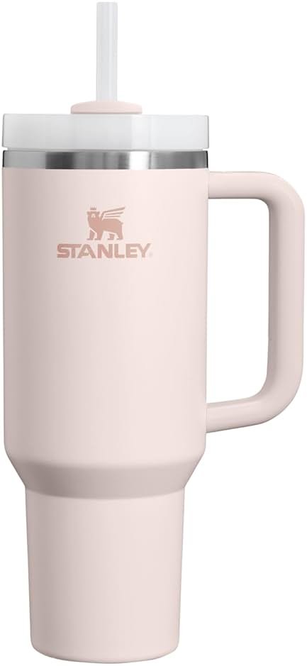 STANLEY Quencher H2.0 Tumbler with Handle and Straw 40 oz Flowstate 3-Position Lid Cup Holder Compatible for Travel Insulated Stainless Steel Cup BPA-Free Rose Quartz 2.0 - Product Image