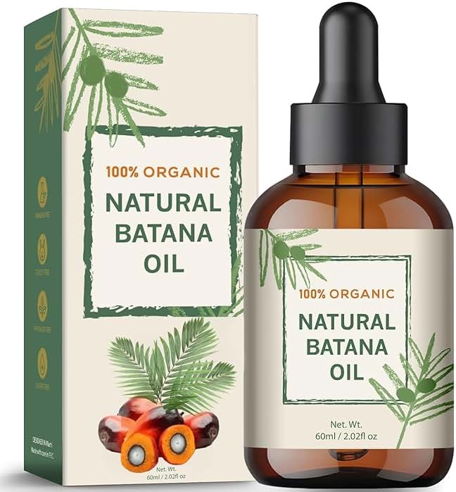 Batana Oil for Hair Growth – Dr Sebi Honduran Hair Oil for Thicker, Stronger Hair, Repairs Split Ends & Dry Scalp, Supports Hair Regrowth for Men & Women, Natural Hair Moisturizer (2.02 fl oz) - Product Image