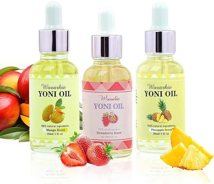 Wovarkie 3 Packs Yoni Oil for Women, 100% Natural Feminine Oil Intimate Deodorant for Women, Eliminates Odor and Ph Balanced, Feminine Serum Made with Pure Natural Essential Oils (1 fl oz/30 ml) - Product Image