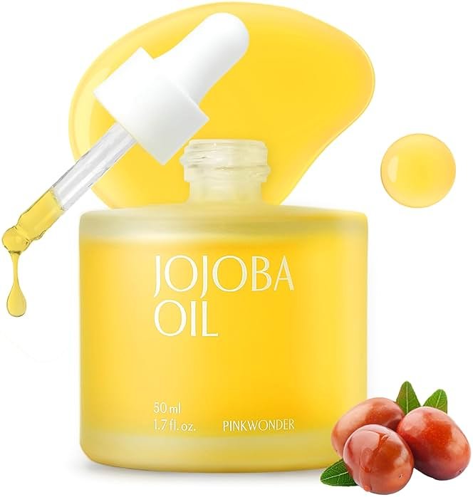 PINKWONDER USDA Organic Jojoba Oil | 100% Pure, Cold-Pressed Oil for Face & Facial Care, Gua Sha | Non-Greasy Korean Skin Care for Women 1.69oz (50ml) - Product Image