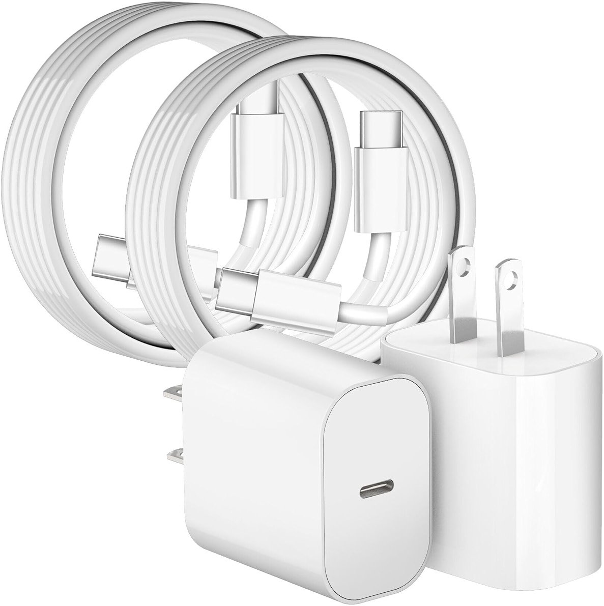 iPhone 17 16 15 Pro Charger Fast Charging,20W USB C Phone Charger Block,2Pack Quick Apple iPhone Charger 6FT Type C Charging Cord for iPhone 17/17 Pro/17 ProMax/17 Air/16/16 ProMax/16e/15 Pro/15 Plus - Product Image
