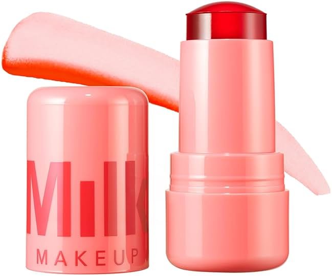 Milk Makeup Cooling Water Jelly Tint – Long-Lasting Sheer Lip + Cheek Stain with Firming Vegan Collagen + Hydrating Aloe – Transfer Proof, Buildable Lip Tint + Blush - Product Image