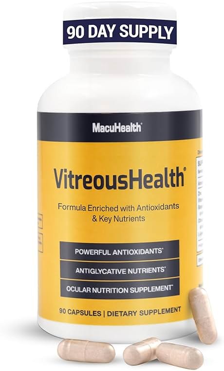 MacuHealth VitreousHealth Evidence-Based Eye Supplement - 90 Capsules - Product Image