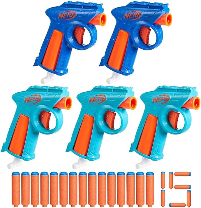 Nerf N Series Party Pack, Includes 5 N Series Flex Blasters, 15 N1 Darts Compatible Only N Series Blasters, Ages 8+ (Amazon Exclusive) - Product Image