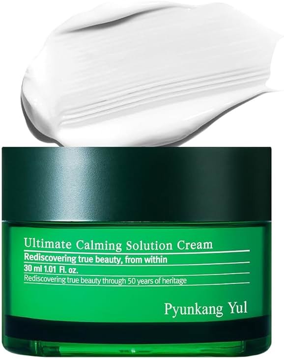 Pyunkang Yul PKY Ultimate Calming Solution Cream for Sensitive Skin with Patented Ingredients, Moisturizer Intensely Calms & Soothes Redness with Cica & Tea Tree, Korean Skincare (1.01 Fl. Oz, 30ml) - Product Image