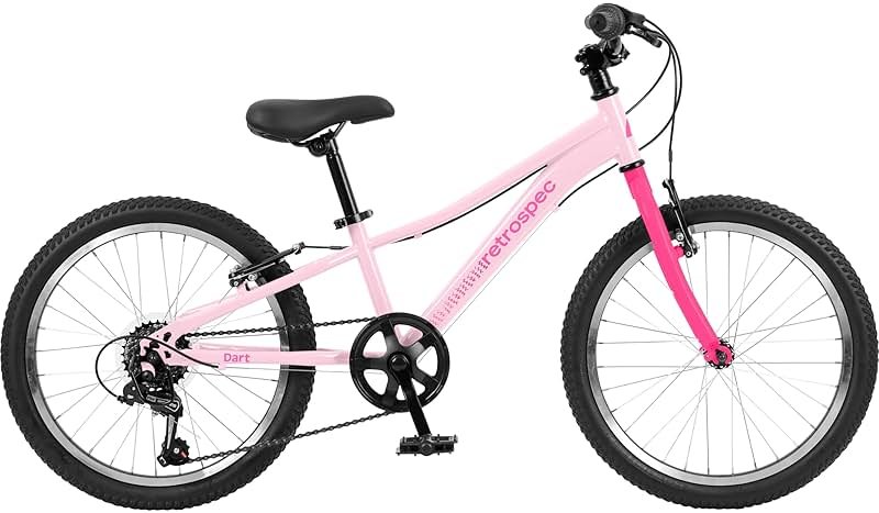 Retrospec Dart Kids Bike - 7-Speed Hybrid Bicycle for Ages 6-11 with 29in All-Season Tires & Shock Absorption - Adjustable Height Youth Bike with V-Brakes & Smooth Gear Shifting - Product Image