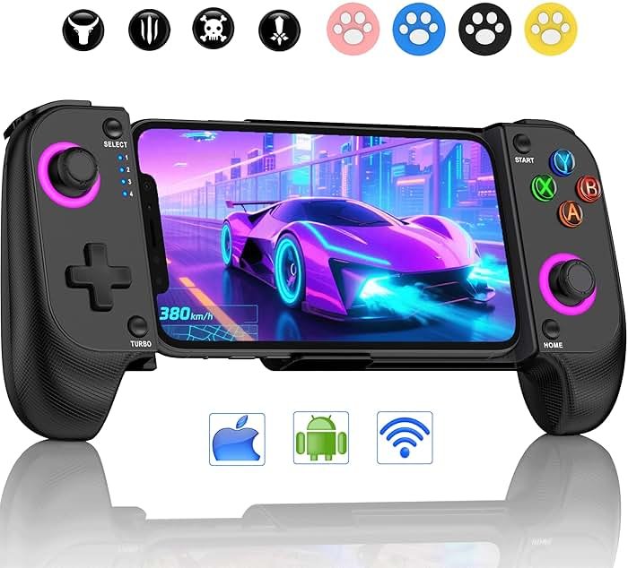 CYOYPPY Mobile Game Controller for iPhone/Android Wireless gaming controller Support Phone Case - Compatible with Xbox Game Pass, Steam Link, Call of Duty, Roblox & Minecraft - Product Image