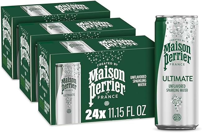 Maison Perrier Ultimate Sparkling Water, 11.15 Fl Oz Cans, 8 Count, 3 Pack - Product Image