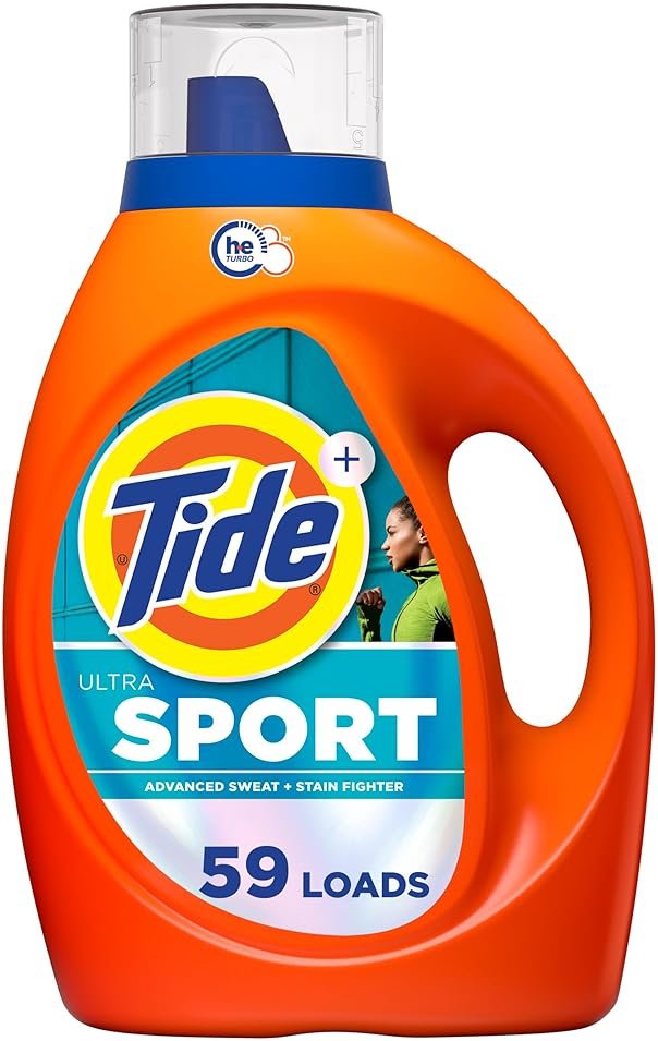 Tide Ultra Sport Liquid Laundry Detergent, 84 fl oz, 59 Loads, Laundry Detergent Liquid with Advanced Sweat plus Stain Fighters - Product Image