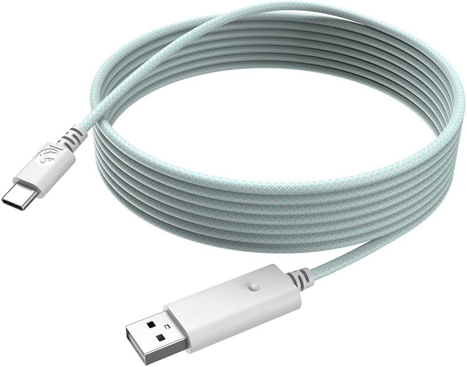 GameSir USB-C Cable for G7 SE, G7, T4 Kaleid (White & Cyan) - Product Image