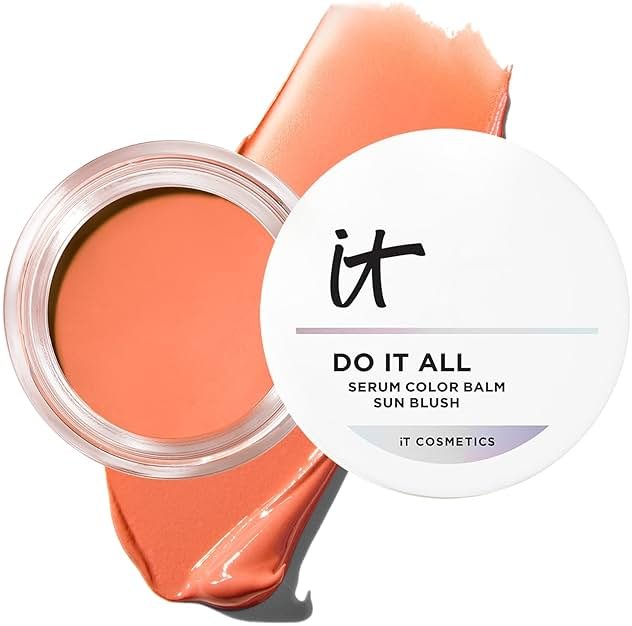 IT Cosmetics Do It All Serum Color Balm Sun Cream Blush & Bronzer, Blendable & Buildable, Lift, Reshape, All-Over Color, 24HR Hydration, Hyaluronic Acid, Peptides & Vitamin E - 0.63 oz - Product Image