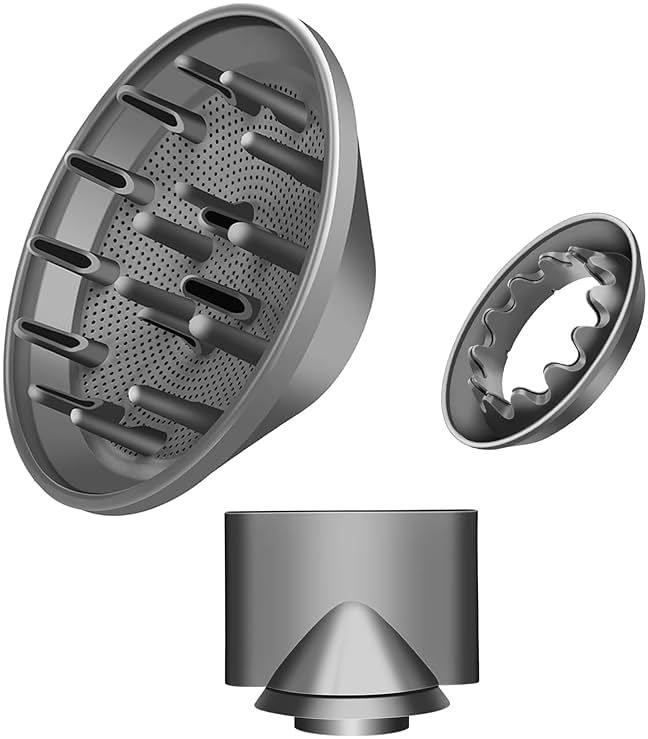 Hair Diffuser Attachment Nozzles for Dyson Supersonic Hair Dryer Hd01 Hd02 Hd03 Hd04 Hd08 Hd15-Hair Dryer Diffuser Attachment-Smoothing Nozzle Tools Attachment - Product Image