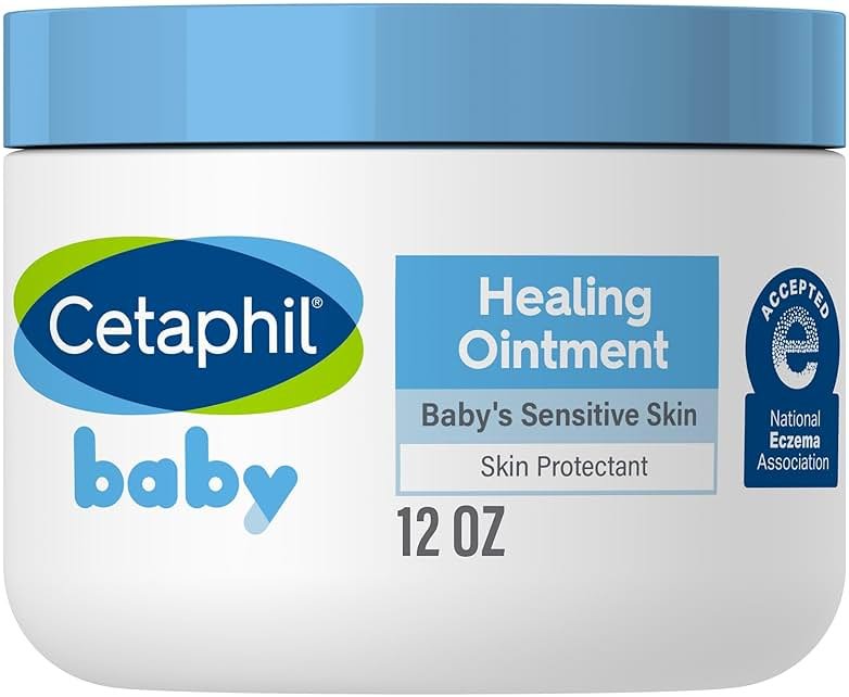 Cetaphil Baby Healing Ointment, Diaper Rash Ointment Soothes and Protects Baby's Irritated Skin, Skin Protectant For Dry Skin, 12oz - Product Image