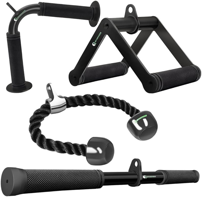 QPARVERS Cable Machine Attachment Set LAT Pulldown Attachments Weight Machine Accessories for Home Gym - Product Image