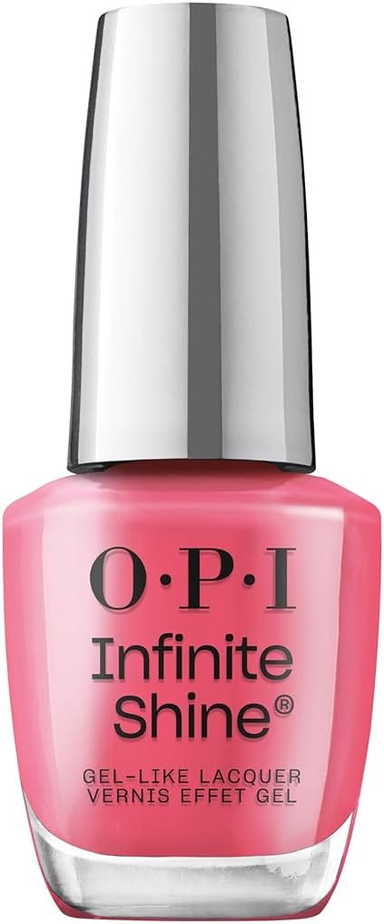 OPI Infinite Shine Strawberry Margarita | Opaque Bright Pink Crème Long Wear Gel Like Nail Polish | Vegan, Long Lasting, Streak Free - Product Image