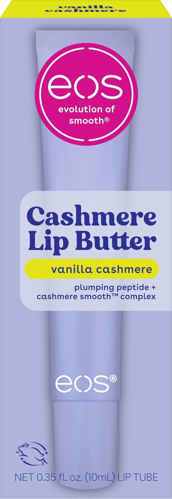 eos Vanilla Lip Butter - Plumping Peptides, Smoothing Formula, Shea Butter, Lip Mask, Lip Moisturizer, Soft Lips, 0.35 fl oz - Product Image