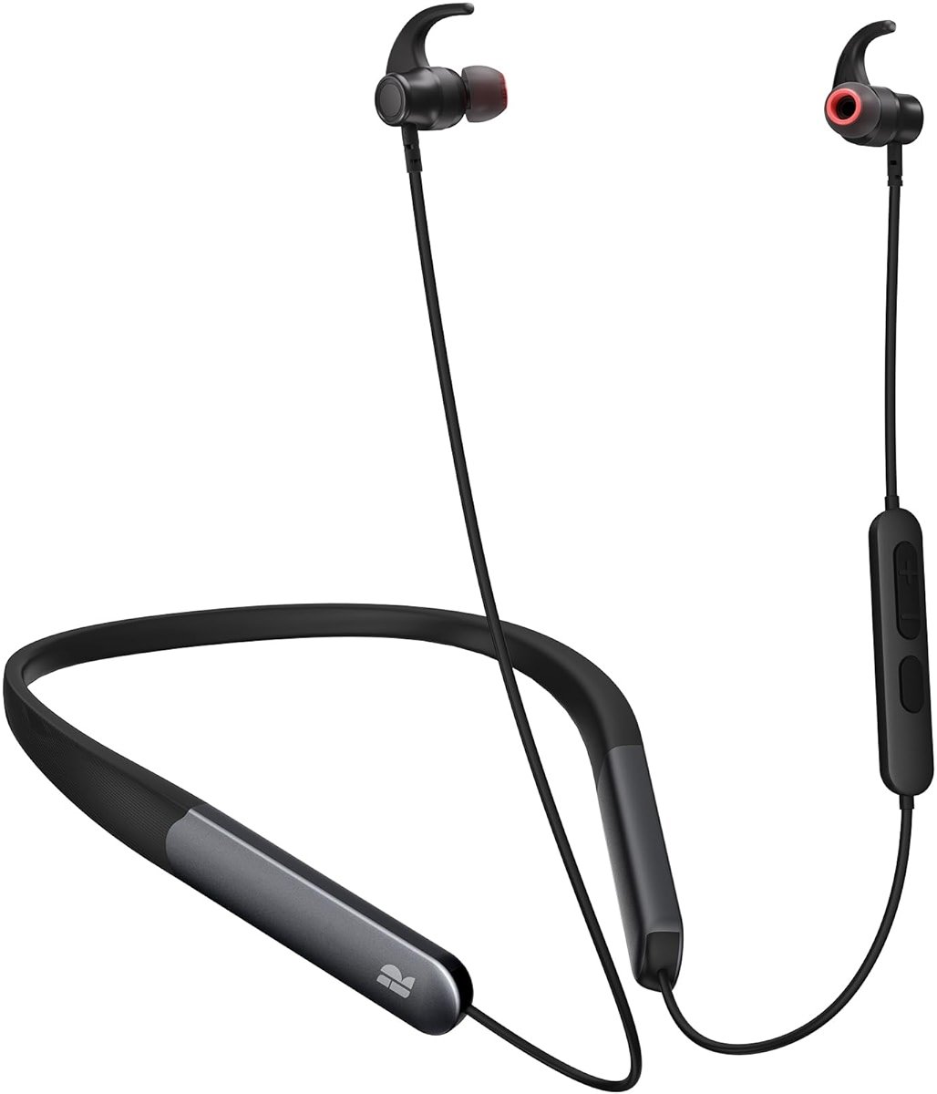 Bluetooth Headphones, 150H Playtime Wireless Bluetooth Earbuds with Earhooks, w/Mic in-Ear Magnetic Neckband Earphone, IPX7 Sweatproof Deep Bass Headset for Home, Traveling, Outdoor, Business Trips - Product Image