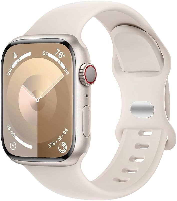 DaQin Sport Band Compatible with Apple Watch Bands 40mm 41mm 42mm 44mm 45mm 46mm 49mm 38mm Women Men, Soft Silicone Waterproof Wristband Strap for iWatch Band Series 11 10 9 8 7 6 5 4 3 2 1 SE Ultra - Product Image