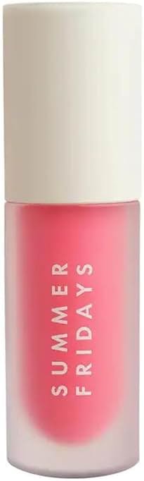 Summer Fridays Dream Lip Oil - Hydrating Tinted Lip Gloss Oil - Non-Sticky Formula with Skincare Benefits for Long-Lasting Softness + Shine - Effortless Beauty Gifts - Pink Cloud (0.15 Oz) - Product Image