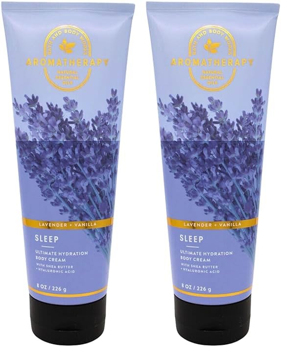 Bath & Body Works Ultra Shea Body Cream, 8oz Each, Pack of 2 (Lavender Vanilla) - Product Image