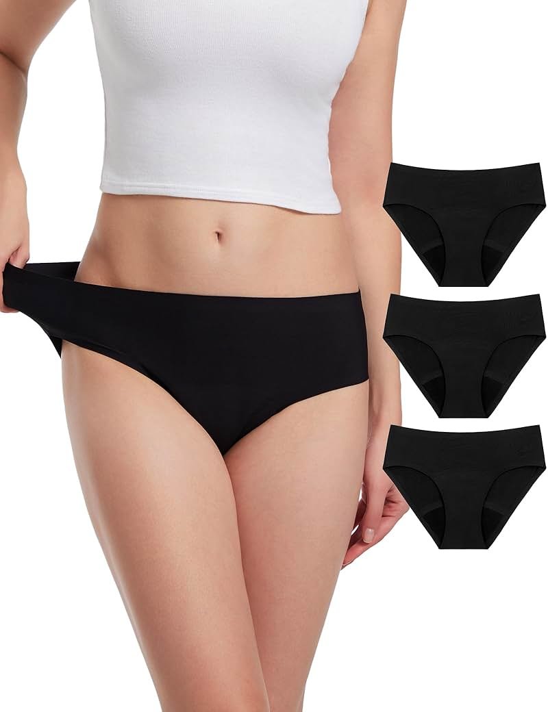 EcoPeriod Period Underwear for Women Heavy Flow Leakproof Menstrual Underwear Seamless Period Panties - Product Image